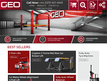 Tablet Screenshot of garageequipmentonline.com
